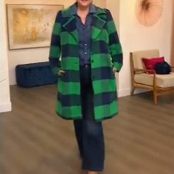 G by Giuliana Plaid Trench Coat - Picture 5 of 7
